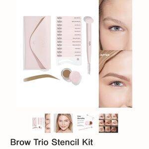 Brow Stencil Kit - Soft Pink